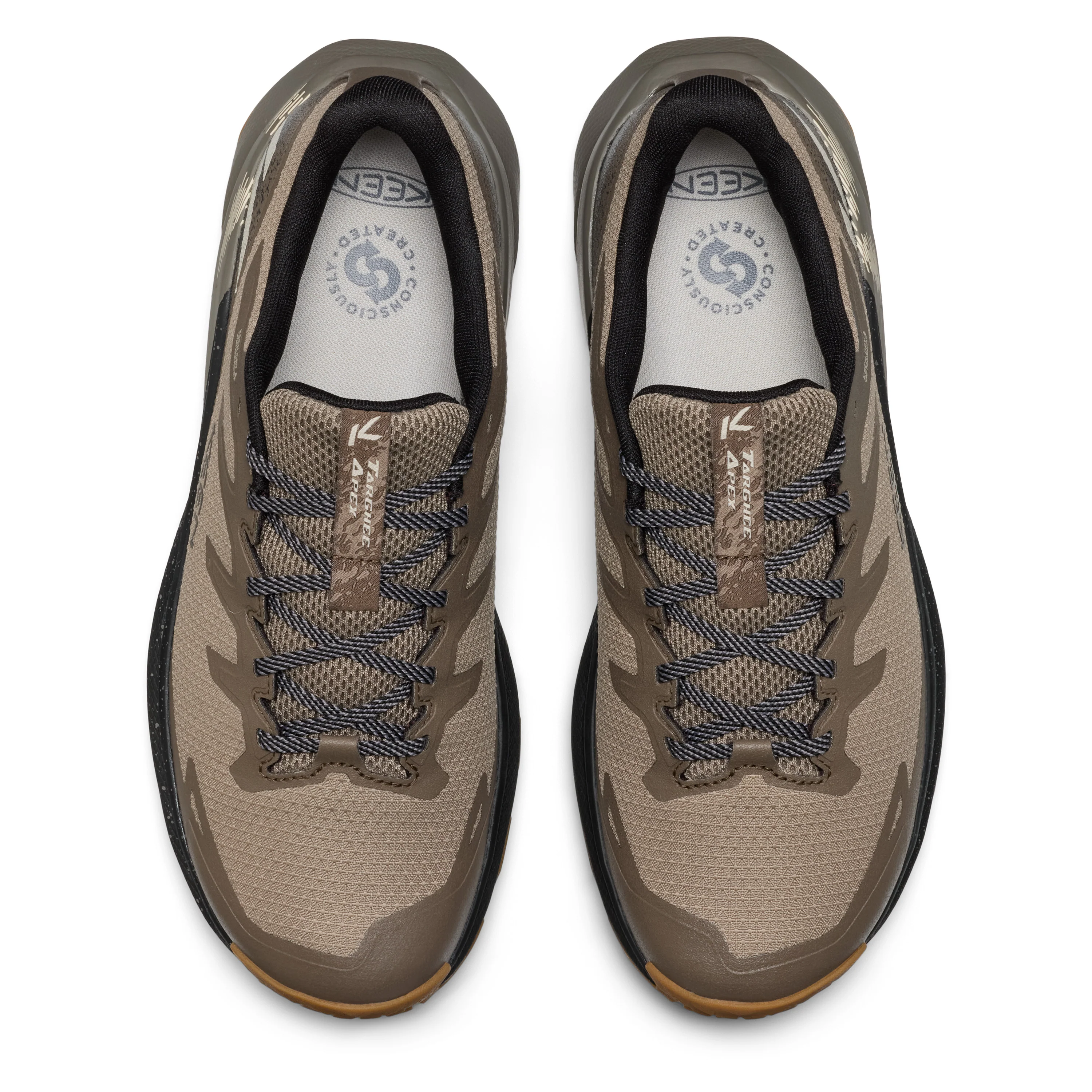 Men's Targhee Apex Waterproof Hiking Shoe Brindle Canteen - Image 3