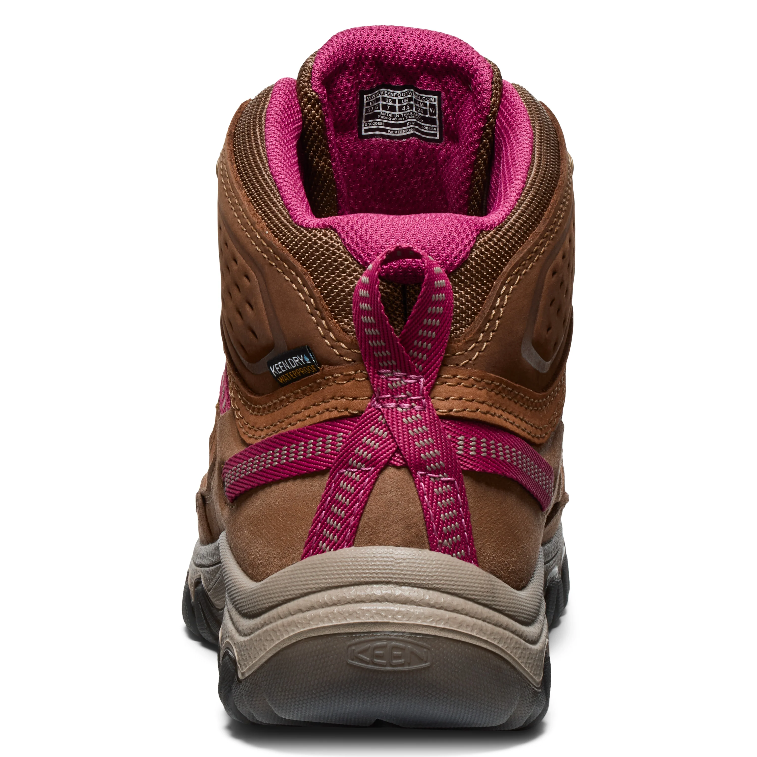 Women's Targhee IV Waterproof Hiking Boot Bison Beaujolais - Image 7