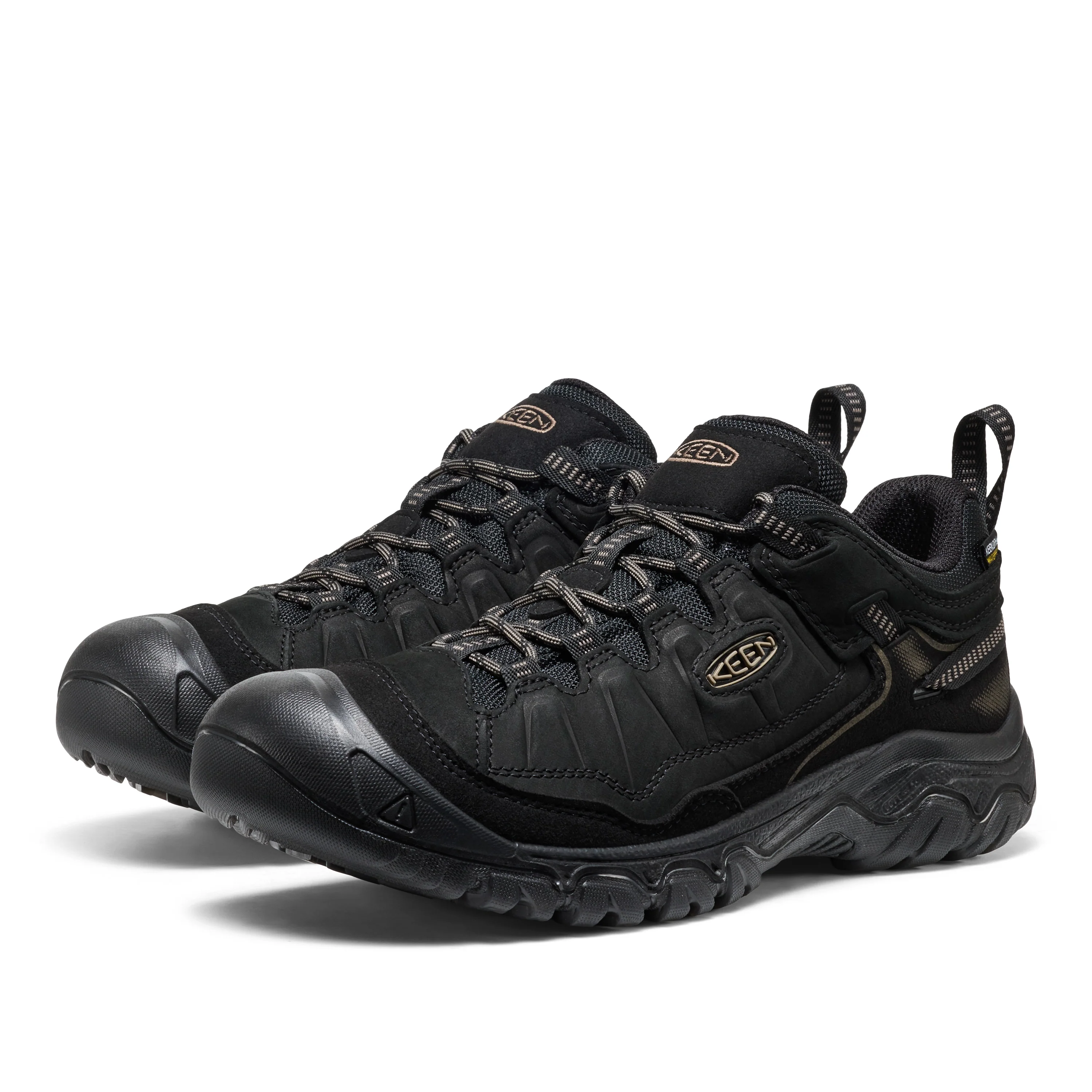 Men's Targhee IV Waterproof Hiking Shoe Triple Black - Image 4