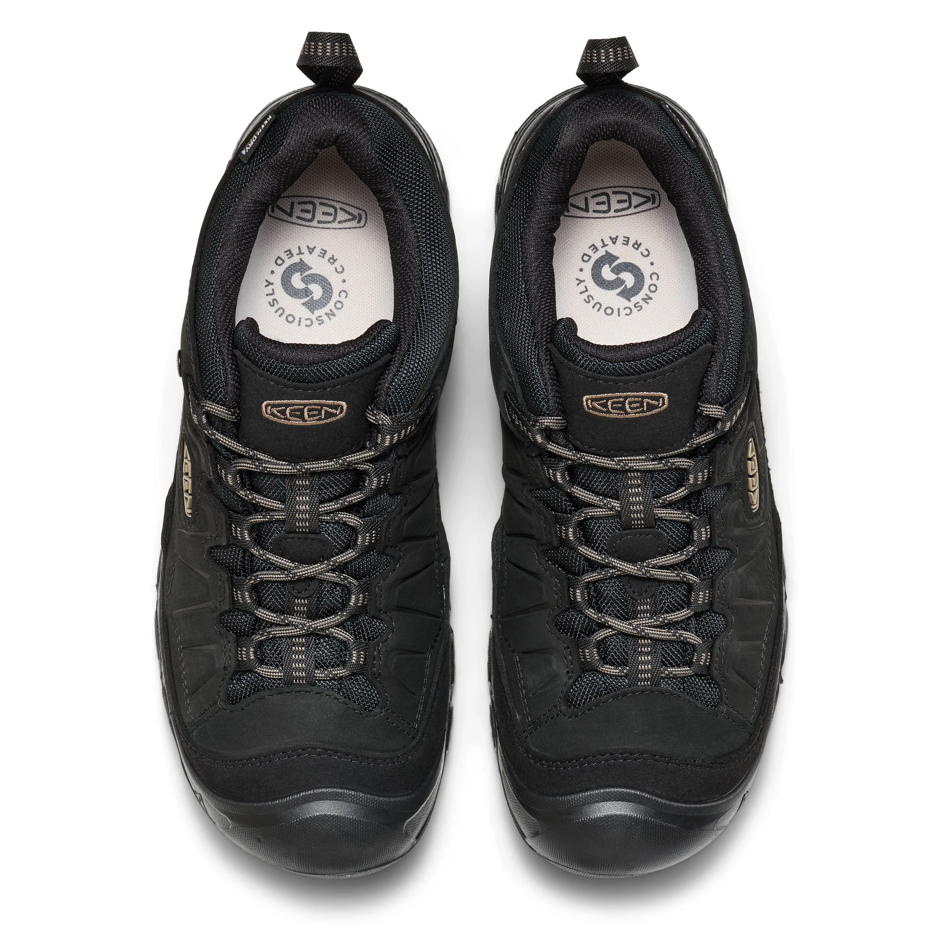Men's Targhee IV Waterproof Hiking Shoe Triple Black - Image 5