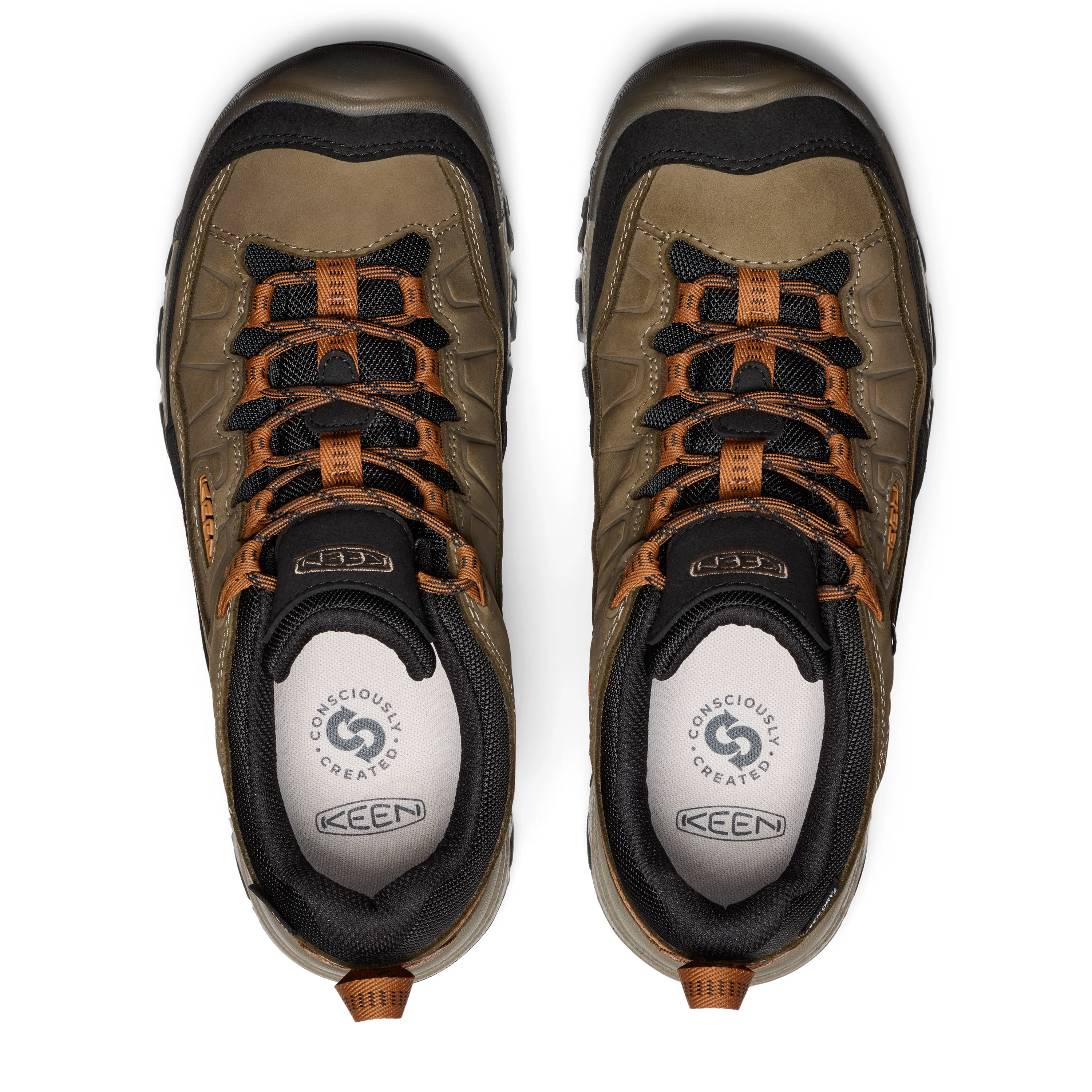 Men's Targhee IV Waterproof Wide Hiking Shoe Sea Turtle Roasted Pecan - Image 5