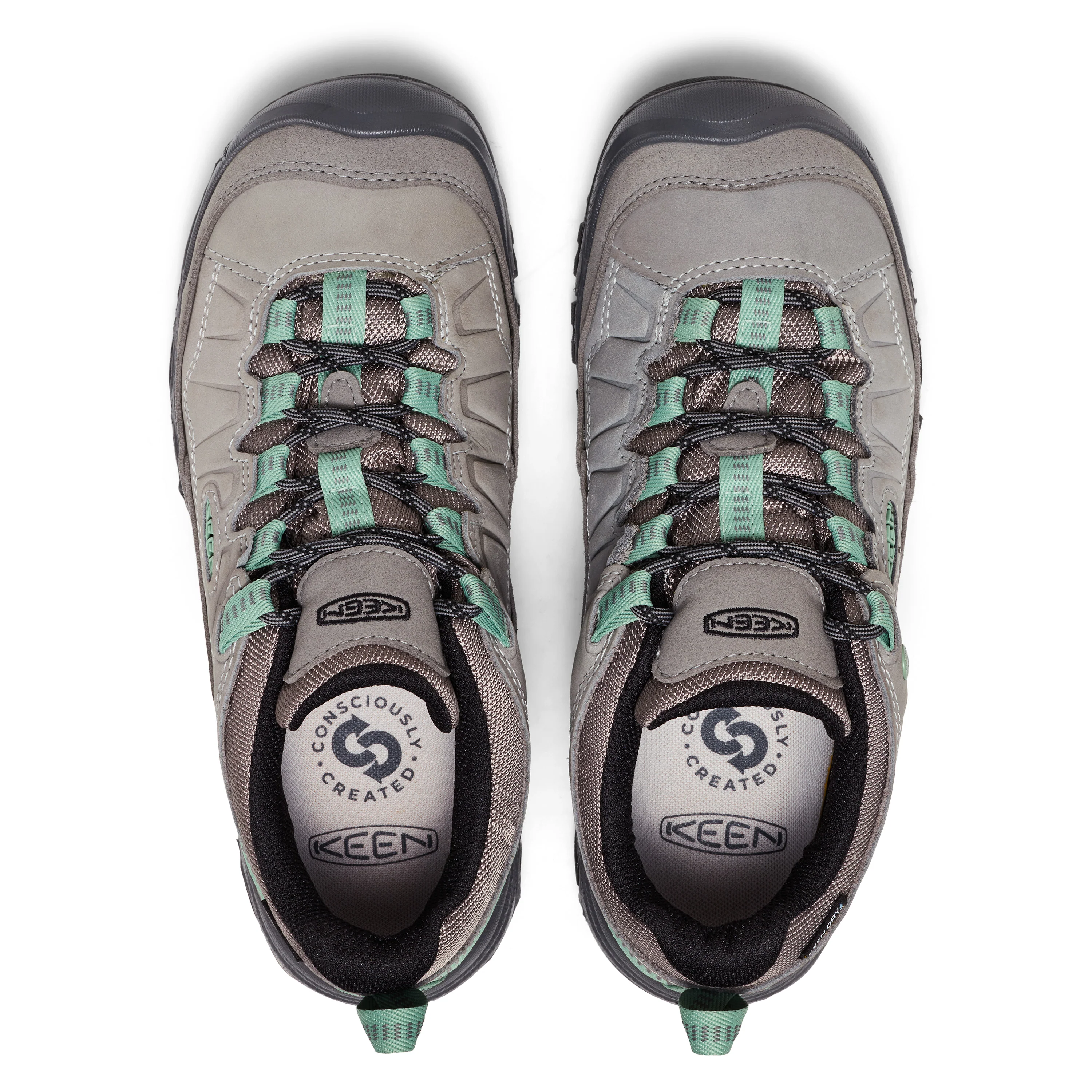 Women's Targhee IV Waterproof Hiking Shoe Alloy Granite Green - Image 6