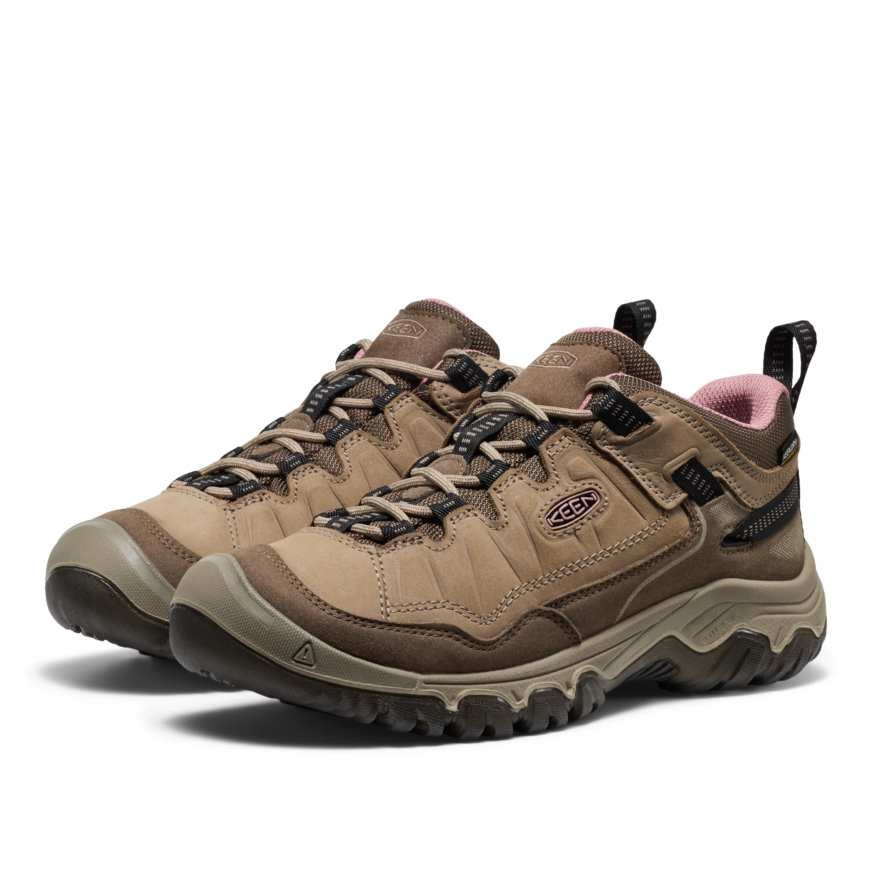 Women's Targhee IV Waterproof Hiking Shoe Brindle Nostalgia Rose - Image 3